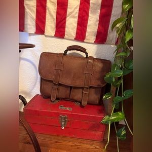 Korchmar Garfield Leather Laptop Briefcase
